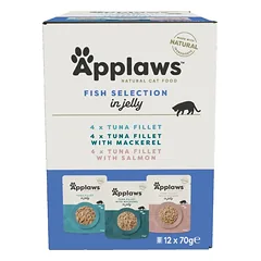 Applaws Cat Multipack Žuvies rinkinys želė 12x70g