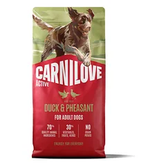 CARNILOVE ACTIVE Dog Duck & Pheasant sausas maistas šunims