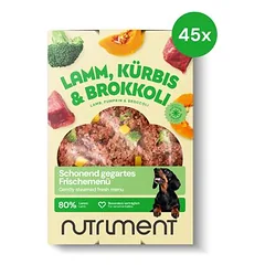 Nutriment šviežias meniu su ėriena, moliūgu ir brokoliais – šaldytas maistas šunims, 20 x 400 g — 2 nuotrauka