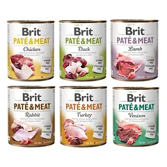 BRIT Pate&Meat Mix skoniai 6x800 g šunų paštetas