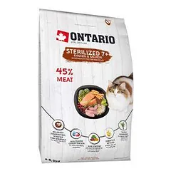 Sausas kačių maistas - Ontario Cat Sterilised 7+, 6,5 kg