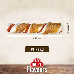 8in1 Triple Flavour Rolls kramtomosios lazdelės, skanėstai šunims, 80 - 124 g — 4 nuotrauka