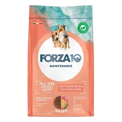 FORZA10 Light All Breeds Maintenance Tuna Rice antsvorio turintiems šunims 12 kg Trumpas galiojimo  laikas!