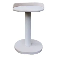 Tvirta, medinė draskyklė su storu stulpu ir guoliu,77cm (pasirenkama spalva, virvė)