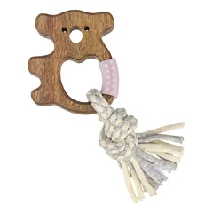 Quapas! Žaislas šunims medinė koala su virve, 7,5x2x8,5 cm