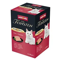 animonda vom Feinsten švelnus meniu Adult 6 x 100 g, drėgnas maistas katėms