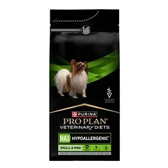 Purina Pro Plan Veterinary Diets HA Hypoallergenic Dietinis sausas pašaras alergiškiems mažų ir nykštukinių veislių suaugusiems šunims ir šuniukams, 1,4 kg