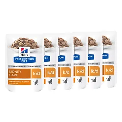 HILL'S PD Prescription Diet k/d Feline with Chicken su vištiena 6x85g