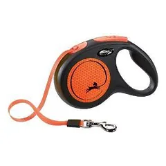 Inercinis pavadėlis šunims – Trixie Flexi NEON, Juostinis pavadėlis, M, 5 m, (25 kg)