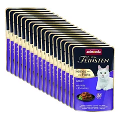 ANIMONDA Cat Vom Feinsten Adult elnienos + kalakutienos filė 18x85g paketėlis