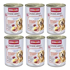 ANIMONDA GranCarno Sensitiv Adult Dog skonis: vištiena + bulvės 6x400g