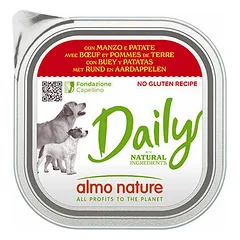 Almo Nature Daily Dog liellops ar kartupeļiem 300 g - konservi suņiem