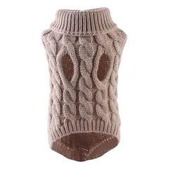 PAW COUTURE gyvūnų augintinių megztinis, kreminis, kreminis, S dydis — 4 nuotrauka