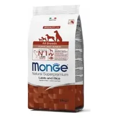 Monge All Breeds Puppy su ėriena ir ryžiais šuniukams 12kg