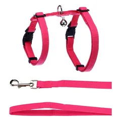 Flamingo Geschirr mit Leine Lomi fuchsie