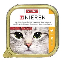 Beaphar Nierdieet Huhn dietinė paštetas katėms su vištienos krūtinėle inkstų palaikymui, 100 g