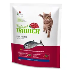 Natural Trainer Cat Adult With Tuna sausas maistas suaugusioms katėms su tunu, 300 g