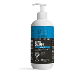 TAURO PRO LINE Ultra Natural Care Whitening šampūnas šunų ir kačių baltam ir šviesiam kailiui