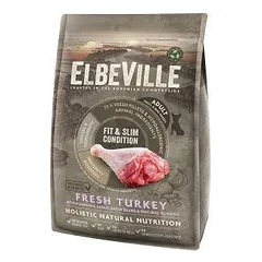 Sausas šunų ėdalas - ELBEVILLE Adult Mini Fresh Turkey Fit and Slim Condition 4 kg