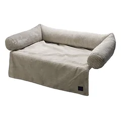 Designed by Lotte sofos pagalvė šunims Ribbed, šviesiai pilka, Labai dideliems > 45 kg — 2 nuotrauka