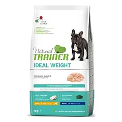 Natural Trainer Weight Care Mini White Meat sausas maistas svorio kontrolei mažų veislių suaugusiems šunims, 7 kg