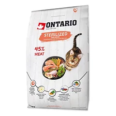 Ontario Cat Sterilised Salmon sausas maistas katėms sterilizuotoms su lašiša, 6.5 kg — 2 nuotrauka