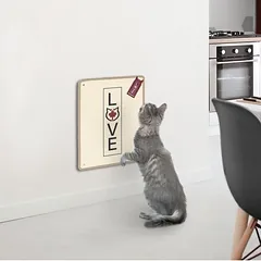 Canadian Cat Company draskymo kilimėlis katėms tvirtinamas prie sienos, L 40 x B 60 x H 1 cm - smėlio spalvos — 4 nuotrauka