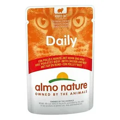 Almo Nature Daily vištiena ir jautiena, drėgnas maistas katėms 70 g — 2 nuotrauka