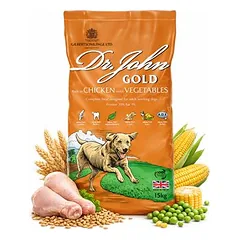 Dr John Gold mit Huhn für große Hunderassen