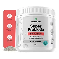 PROBIOPETS Itch&Allergy probiotikai nuo niežėjimo ir alergijų šunims, 100 g — 2 nuotrauka