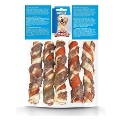 Happet Happ Snack karvės odos lazdelės su antiena skanėstai šunims, 5 vnt. — 4 nuotrauka