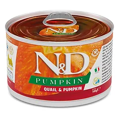 FARMINA N&D PUMPKIN - DOG Wet Quail&Pumpkin ADULT MINI 140 g (pak.6)