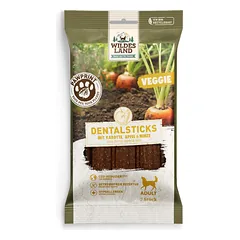 WILDES LAND PawPrint Veggie Adult Dentalsticks  veganiški skanėstai šunims su morkomis, 180g