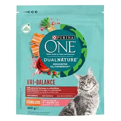 PURINA ONE Dual Nature Sterilized su lašiša ir spanguolėmis, sausas maistas katėms — 2 nuotrauka