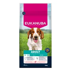 Eukanuba Life Care Adult S/M sausas maistas mažų ir vidutinių veislių šunims su lašiša, 12 kg