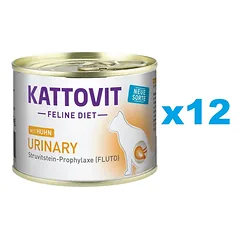 KATTOVIT Feline Diet Urinary Vištiena 12 x 185 g