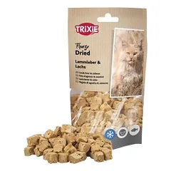 Trixie Šaldytos-džiovintos ėriukų kepenys ir lašiša, 25g