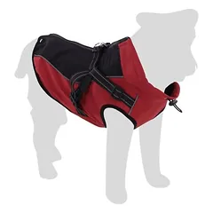 Flamingo Mantel Dexter rot/schwarz