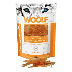 WOOLF Soft Chicken with Seafood Skanėstai šunims ir katėms