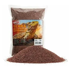 Happet smėlis terariumams, juodas ir raudonas, 1 kg