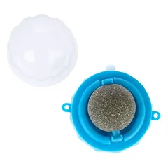 zooplus Basics žaislas katėms, katžolės kamuoliukas, 5 x 5 x 4 cm, mėlyna — 2 nuotrauka