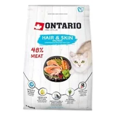Ontario visavertis pašaras suaugusioms katėms Cat Hair&Skin, 0,4 kg — 3 nuotrauka