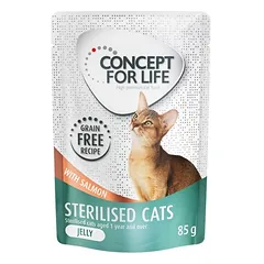Concept for Life Sterilised Cats mit Lachs getreidefrei - in Gelee