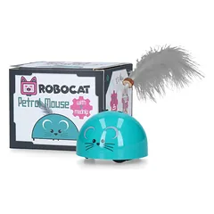 Robocat Mouse - interaktyvi pelė katėms, su plunksna, judesio jutikliu ir madnip priedu, Różowy — 2 nuotrauka