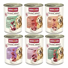ANIMONDA GranCarno suaugusiems šunims, skonio mišinys: 6x400g