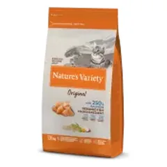 NATURE'S VARIETY Original Sterilized Cat sausas pašaras su lašiša katėms
