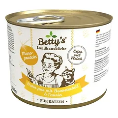 Betty's Landhausküche Cat konservai 6 x 200 g, drėgnas maistas katėms — 2 nuotrauka