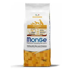 Monge Dog All Breeds Adult Monoprotein Turkey with Rice and Potatoes 12 kg