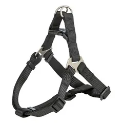 Trixie Premium One Touch petnešos, S 40-50cm/15mm, juodos