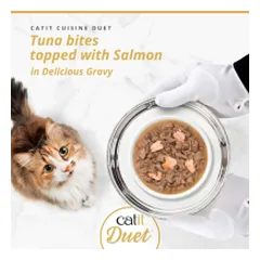 Catit Cuisine Duet konservai katėms su tunu ir lašiša, 75 g — 2 nuotrauka